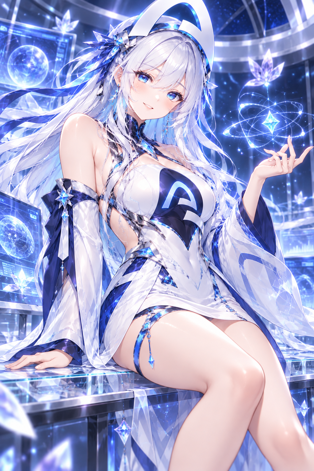 Arc Chan creating a holographic constellation